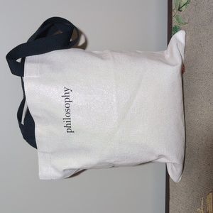 3 for $15 - Philosophy Iridescent Glitter Tote Bag